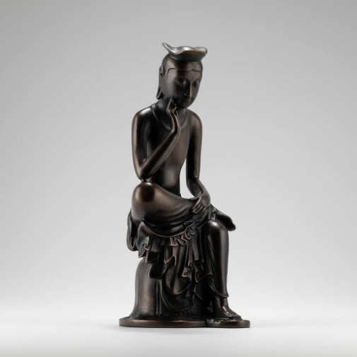 [여진불교X무형문화재 이진형장인] 청동 미륵보살 반가사유상 불상미니어처30cm (스탠드포함) 국내생산 박물관기념품 박물관굿즈, 1개, 30cm, 브라운 660,000원