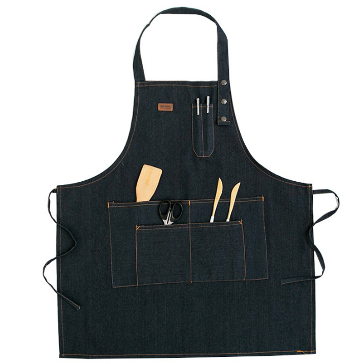 씨오브비 오래가는 생활방수 데님 앞치마, 블랙, 1개 9,690원