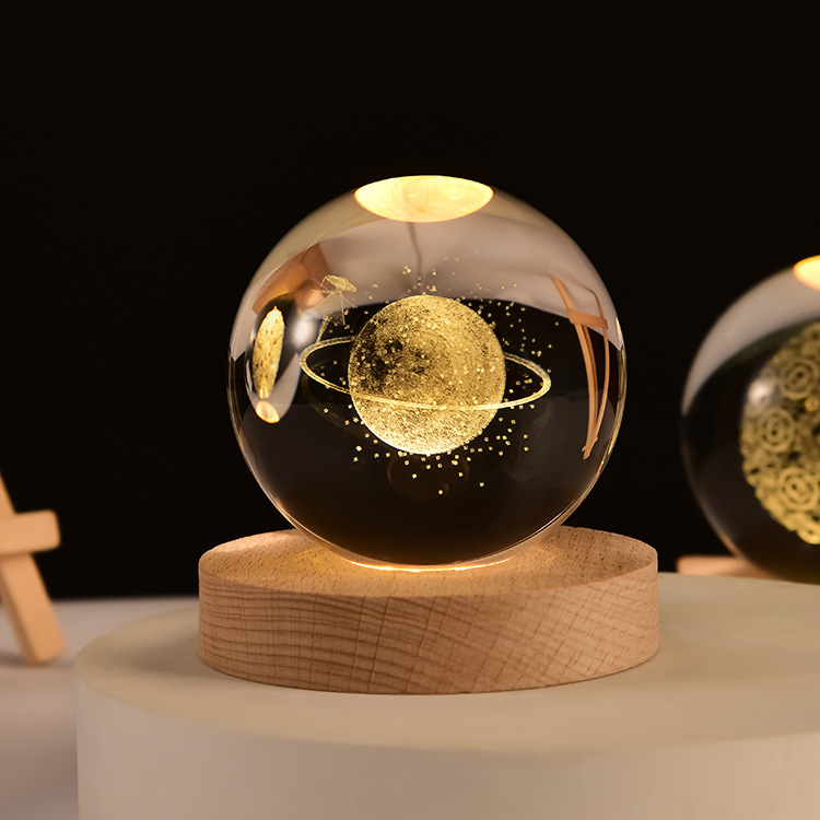 연하 원형 크리스탈구 8cm, RGB 행성 5,950원