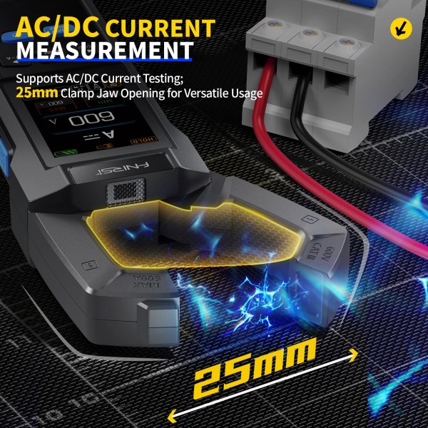 FNIRSI DMC-100 10000 카운트 클램프 미터 AC DC 전류 디지털 멀티 USB 충전 600A 전기 도구 61,500원