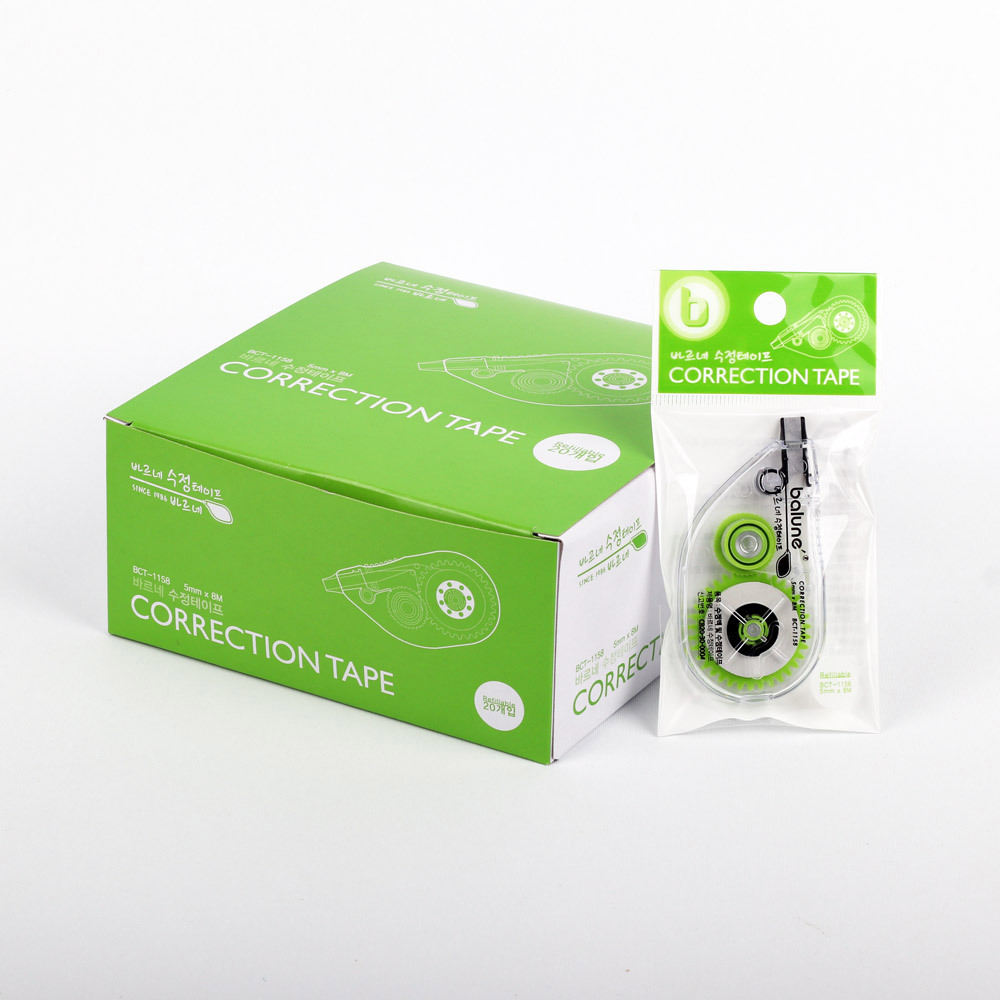 BMJSB 바르네 수정테이프 본품 BCT-1158 20개입 1박스 26,500원