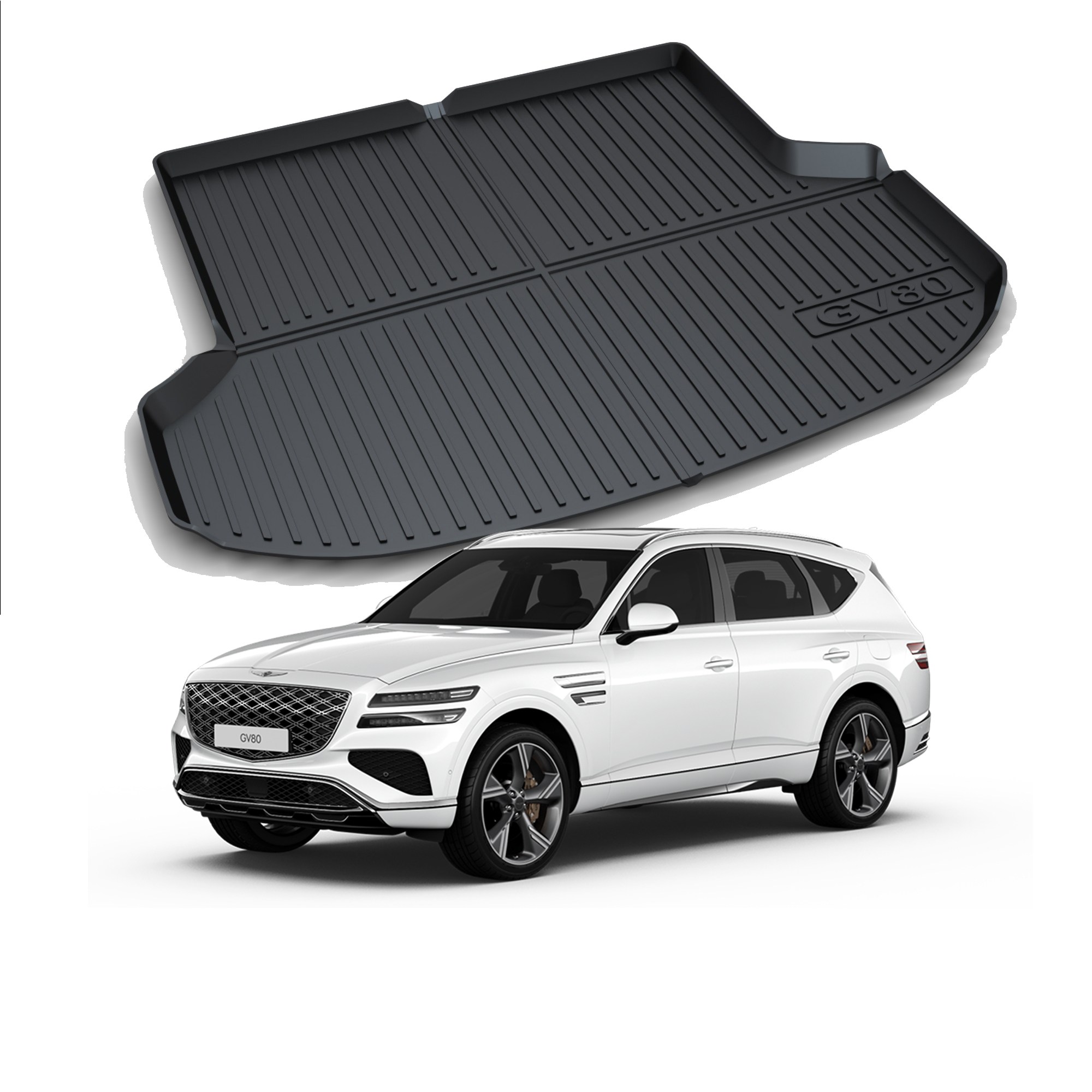리얼핏 GV80 페이스리프트(24년~현재) 5인승 트렁크매트 카본디자인 논슬립 3D TPE [호환] 55,000원