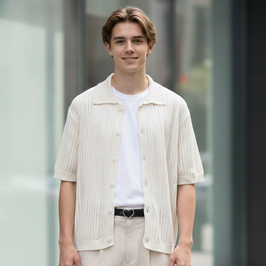 인피어스 남성용 써머 반팔 니트 가디건 I263-90 28,900원