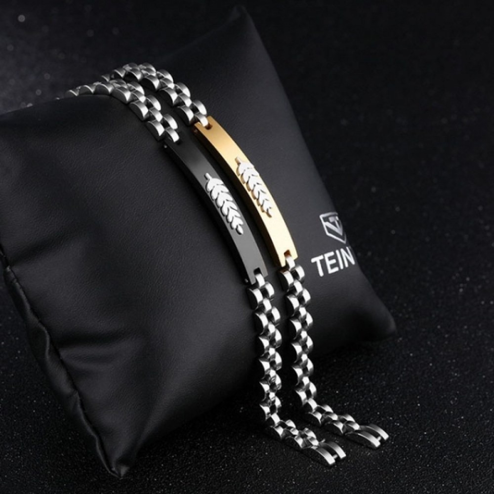 마녀플랜트 남성 리브 엠보 스틸 팔찌 35,890원