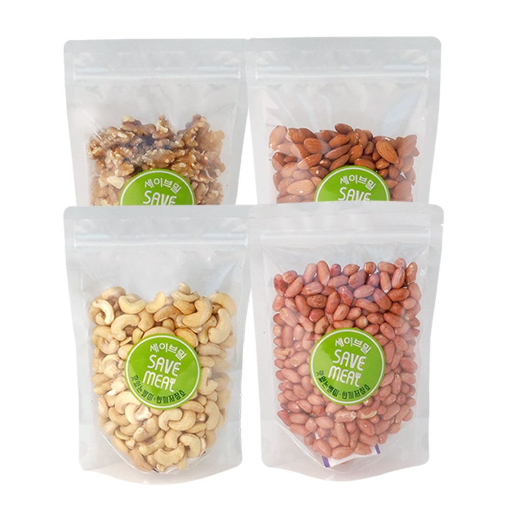 [60일분] 하루한줌 견과 BEST 4종세트 / 호두+땅콩+아몬드+캐슈넛, 1.12kg, 2개 54,900원