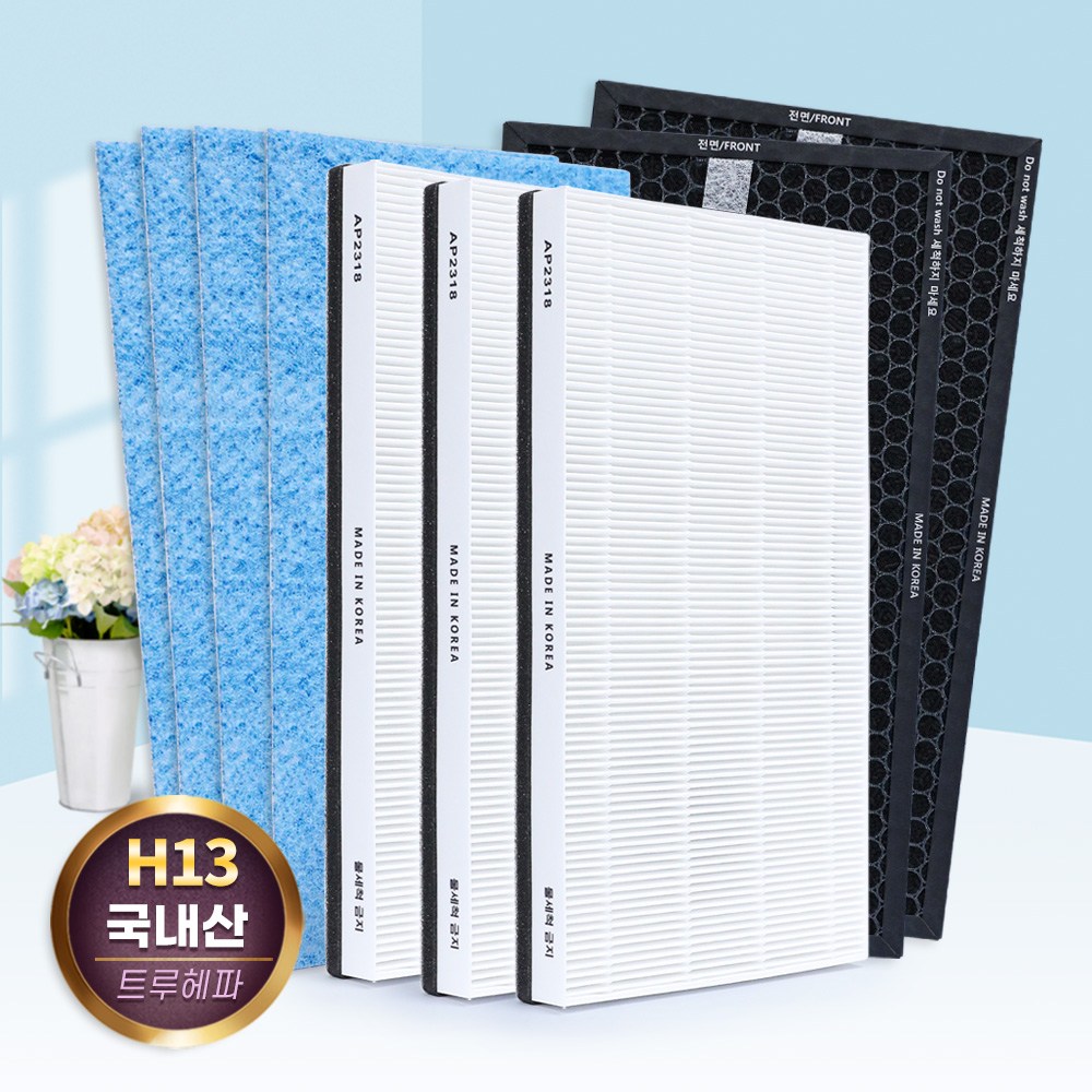 (호환) 코웨이 공기청정기 필터 트리플파워 AP-2318D 프리미엄 필터세트, 1세트, AP-2318D 프리미엄 49,000원