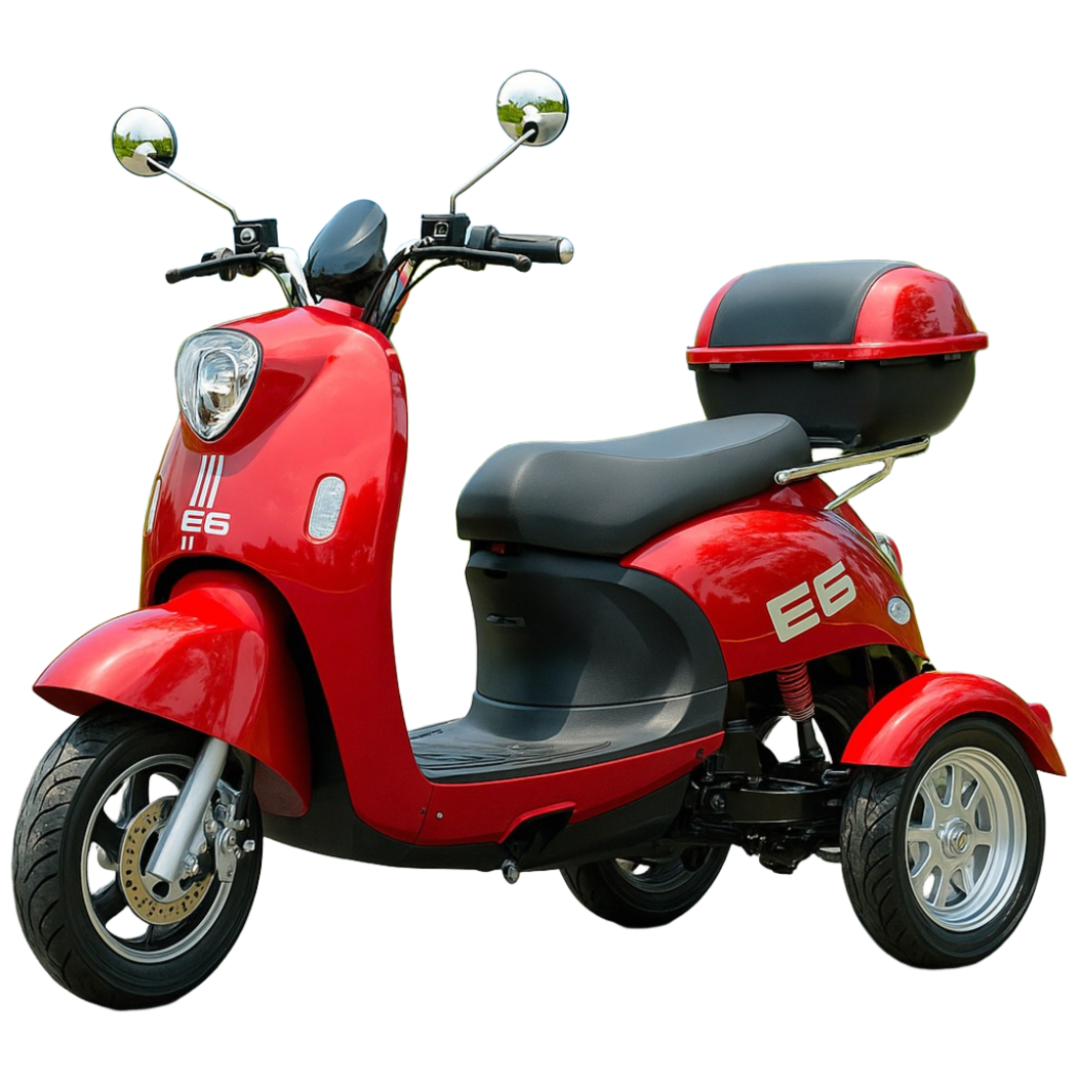 모디고 세발 전기스쿠터 전기 오토바이 전동차 리튬 배터리 출퇴근 성인용 삼륜 삼발이, 레드, 48V20A40km납산 1,252,900원