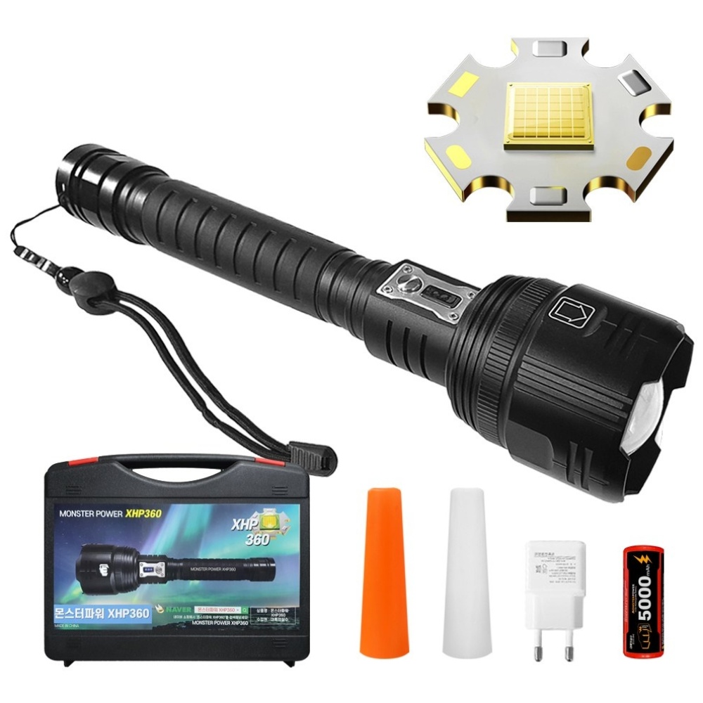 후레쉬 해루질 랜턴 LED 줌 C타입 몬스터파워 xhp360, 1개 87,500원