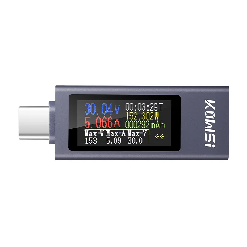 KWS-2303C Type-c 다기능 디지털 디스플레이 DC 전압 전류계 전력계 휴대폰 충전 테스터 4-30V 14,900원