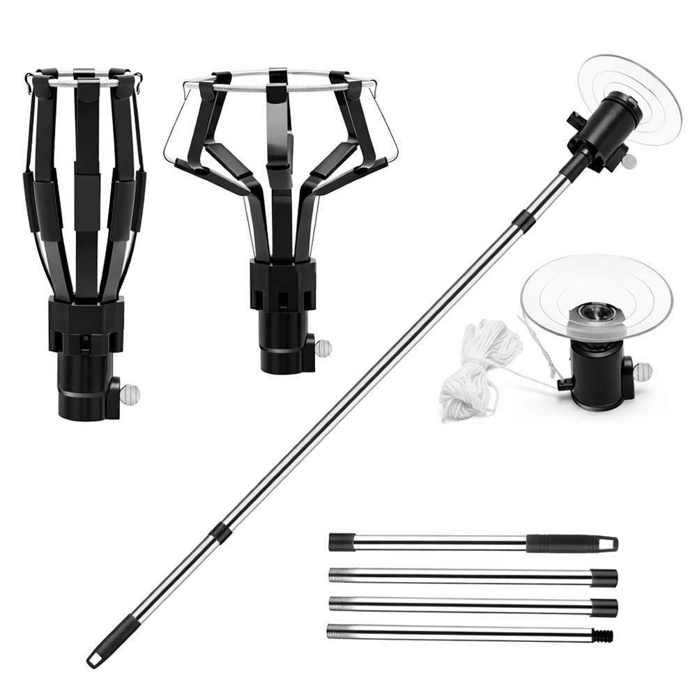 아띠꼴로 전구 교체기 창고 전등 조명 교체 장대 집게, 블랙, 1세트 22,500원