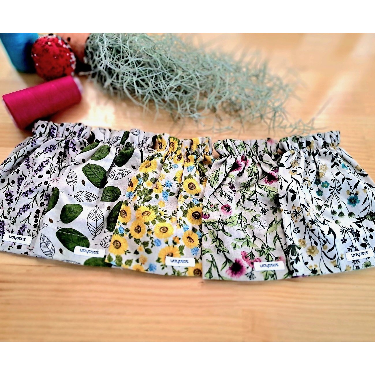 소소한 핸드메이드 린넨 플라워 팔토시 사무용 작업용 미술용 반토시, 2. .라벤다 8,900원