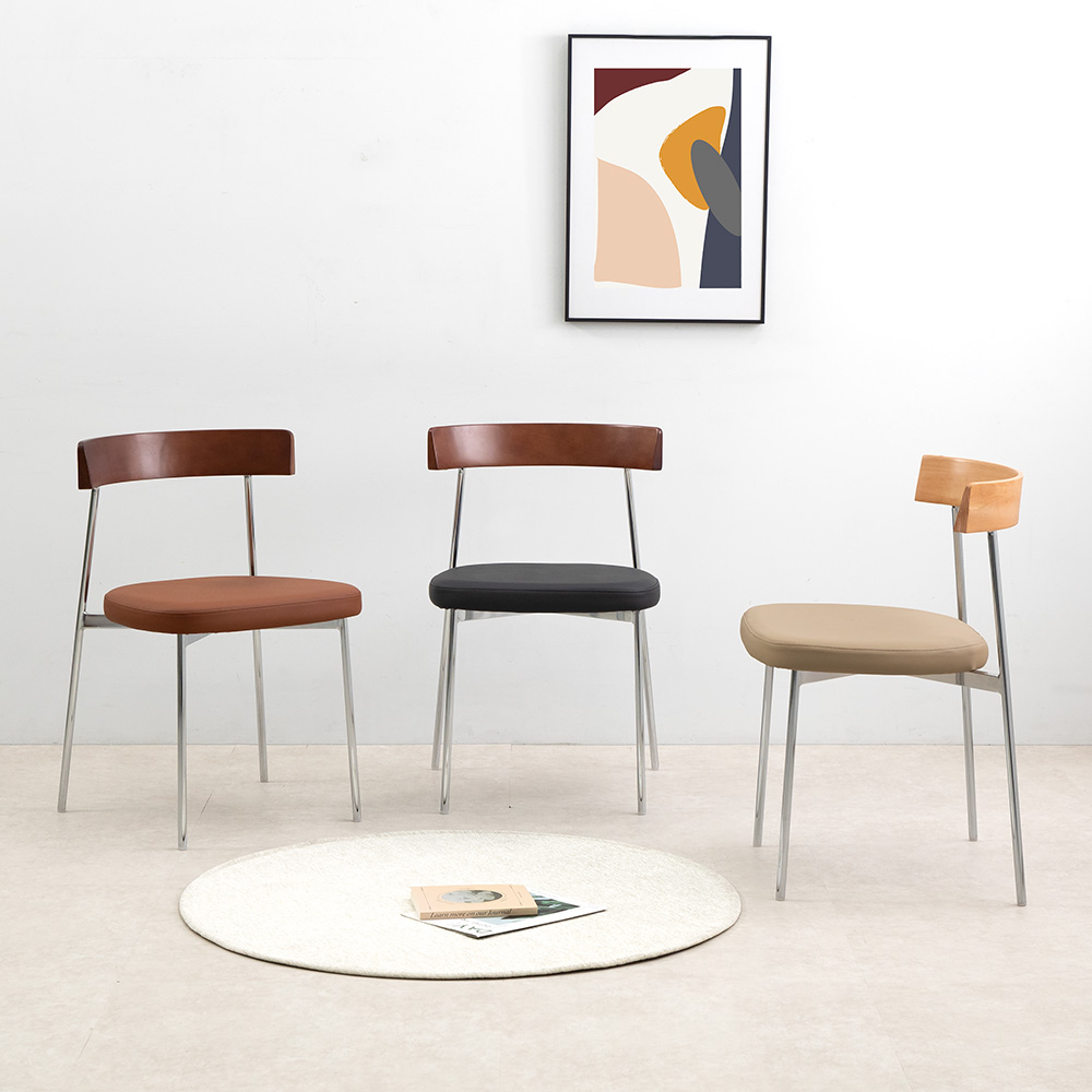 토리 체어 식탁 주방 원목 카페 디자인 인테리어 스틸 미드 센츄리 스틸 커피숍 등받이 의자, 블랙 133,000원