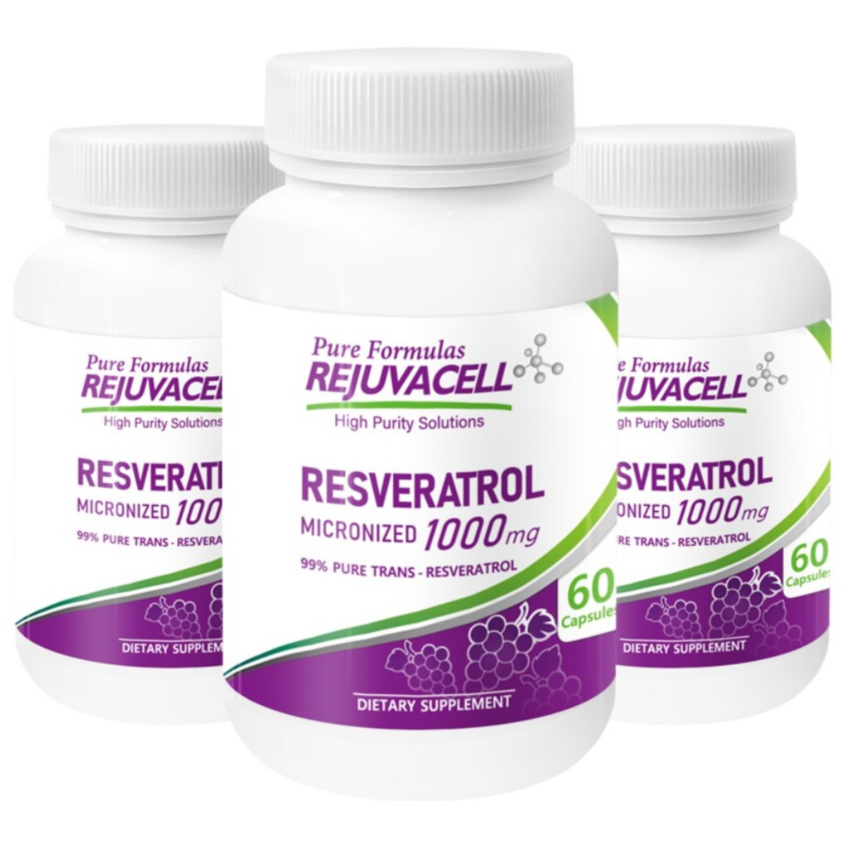 리쥬바셀 레스베라트롤 1000mg 99% 순도 60캡슐 3병, 60정, 3개 167,990원