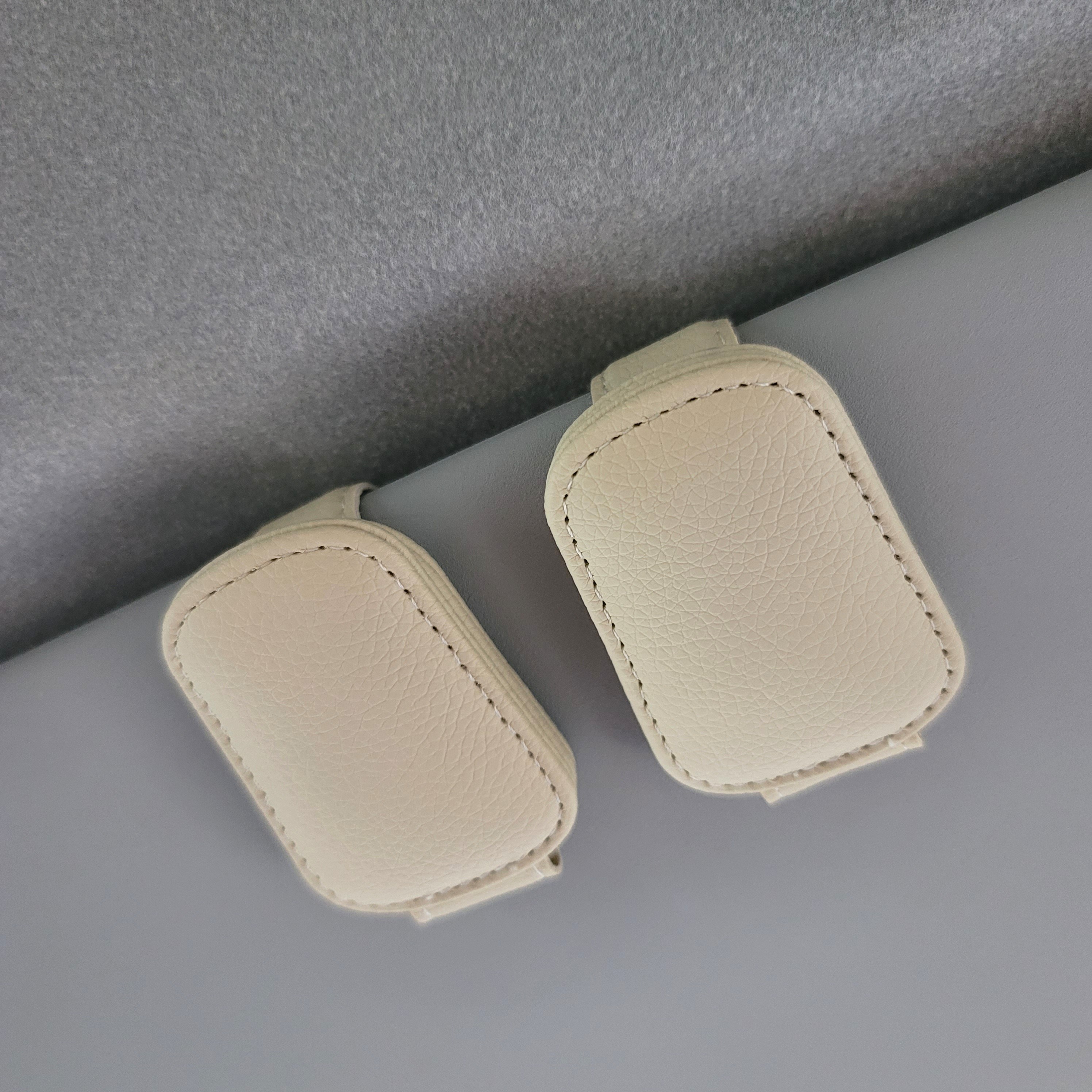 에보카 차량용 가죽 선바이저 선글라스 클립 안경 클립 1+1 2개 8,800원