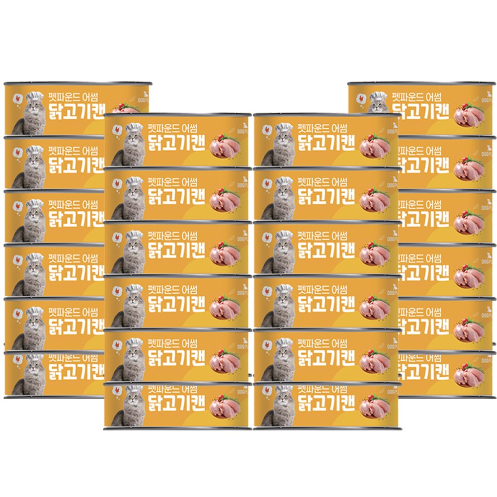[펫파운드] 어썸 캔 고양이 습식간식 모음전 21,600원