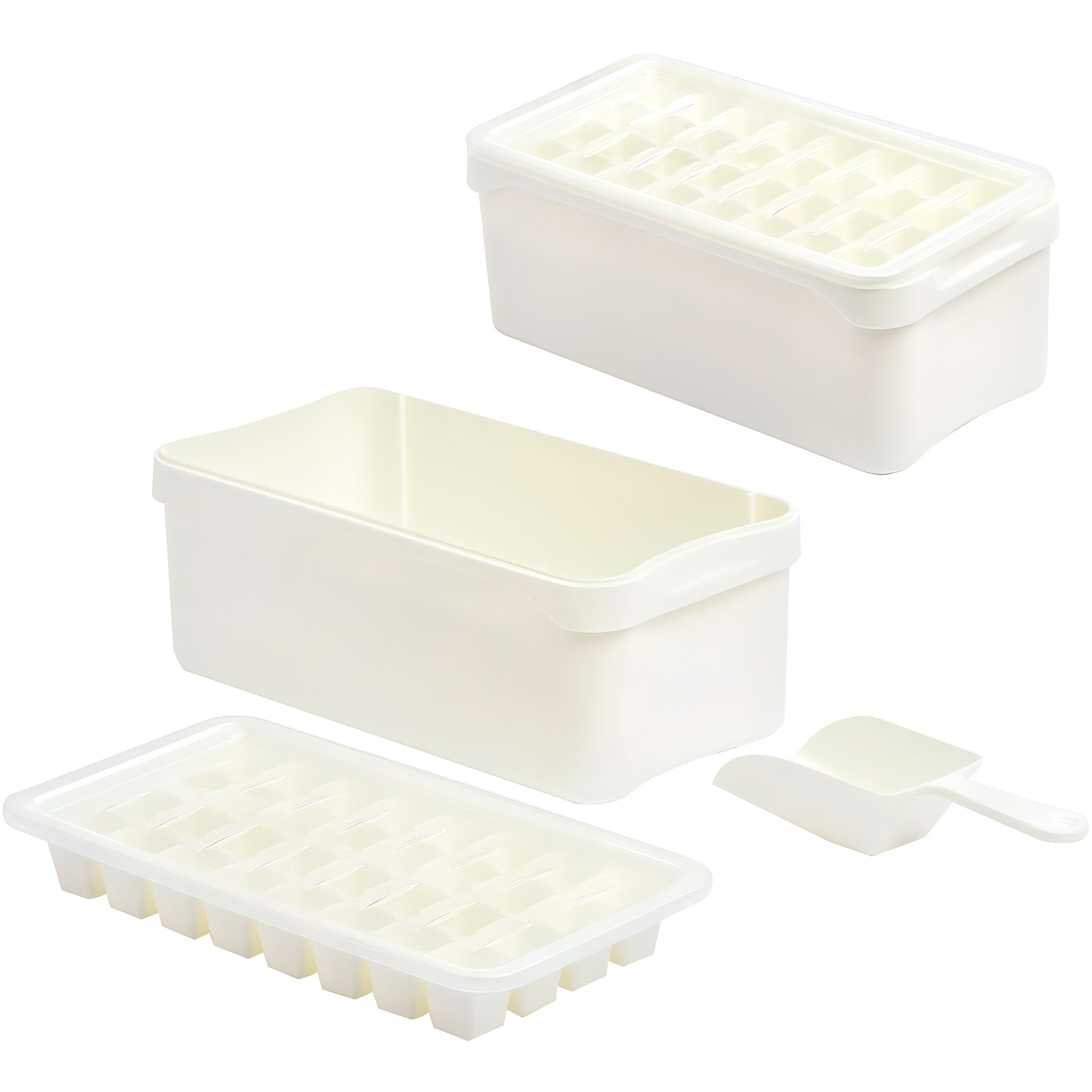 채움리빙 아이스 컨테이너 얼음통+스푼+얼음틀 5,600원