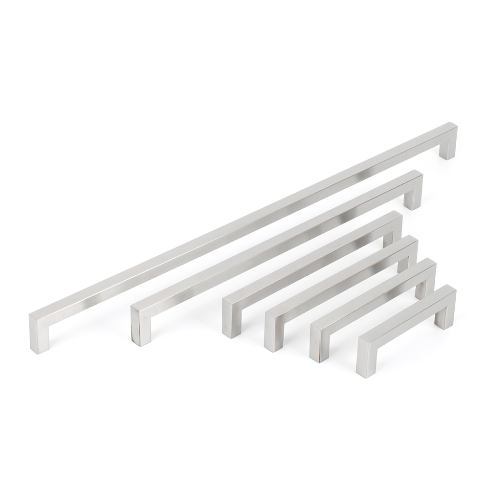 철물이네 가구손잡이 2구 심플 사각 실버무광, 1개, 480mm 7,200원