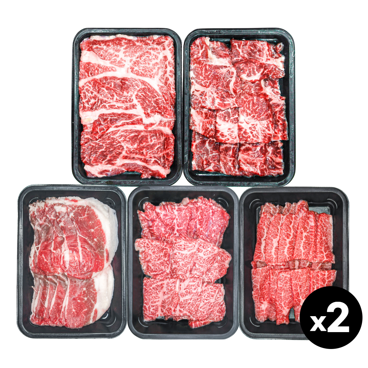 투뿔 1++ 한우세트 구이용 2kg 프리미엄 미경산 암소한우 꽃등심 채끝살 차돌박이 특수부위 2종 각 200g*2개, 1개 194,900원