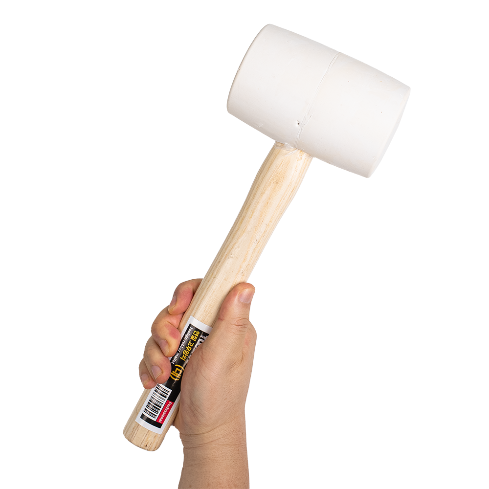 툴리고 탄성 좋은 고무 망치 대형 타일 목공 작업용, 1개 15,500원