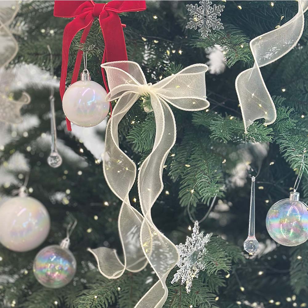 이플린 오간디 웨이브 쉬폰 선물 포장 꽃다발 장식 리본끈 6,000원