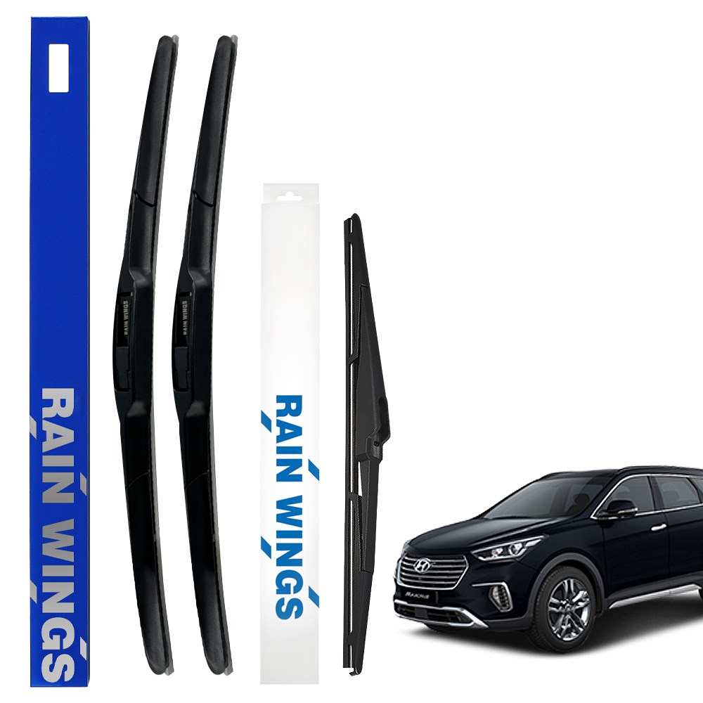 현대 맥스크루즈 전용 순정(호환)형 하이브리드 와이퍼 전면 후면 후방 리어 세트 13년~19년 더뉴 R 2.2 3.3 VGT 가솔린 디젤 2WD 4WD, 컨텐츠 참조 25,400원