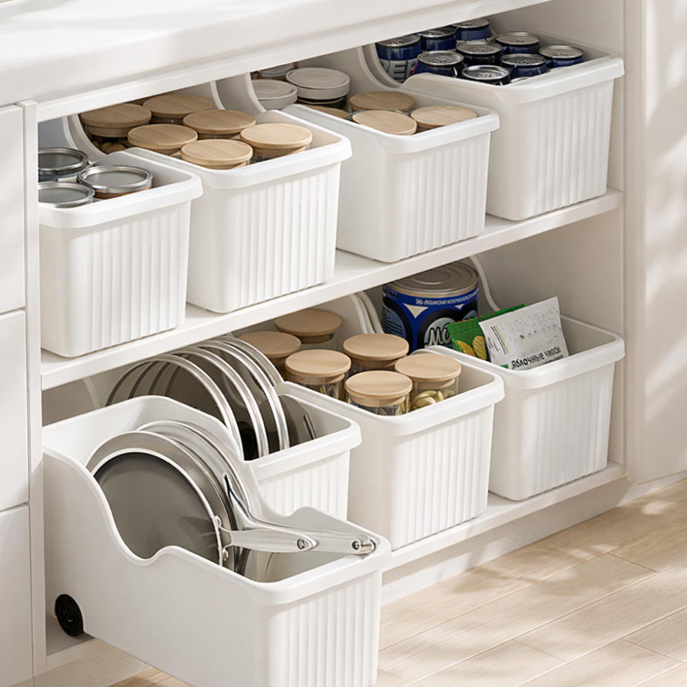 쏙쏙홈 슬라이딩 템바보드 주방 하부장 팬트리 정리 수납함 7,600원