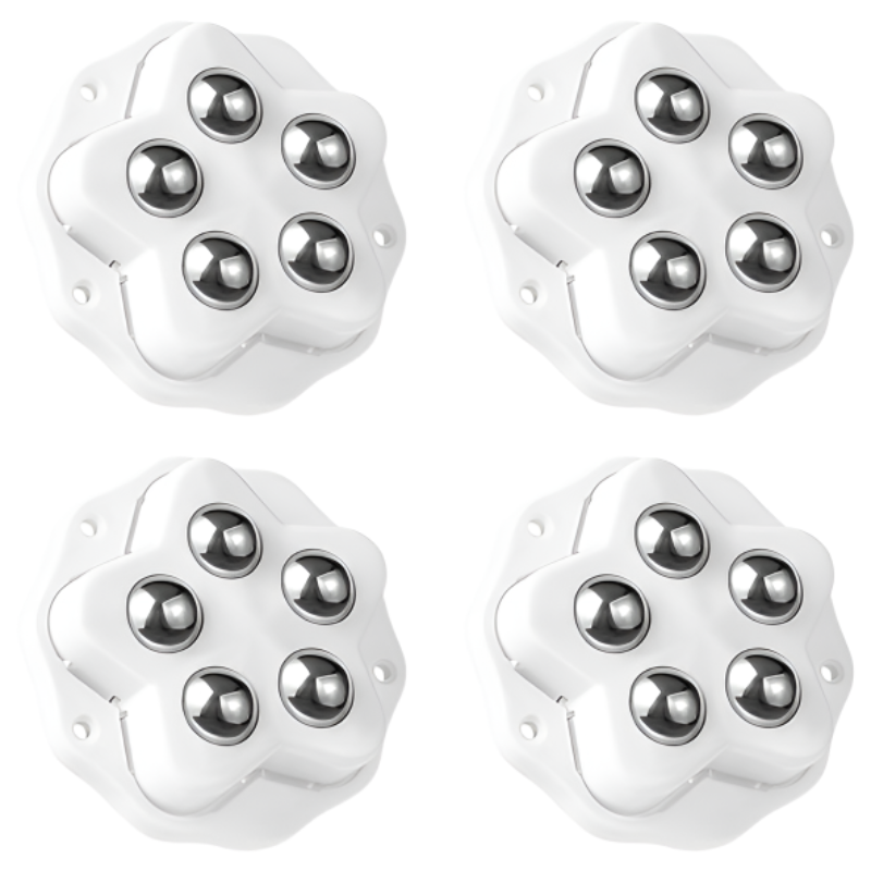 옐로구르미 롤러 바퀴 부착형 하단 접착식 이동 무타공 7,650원