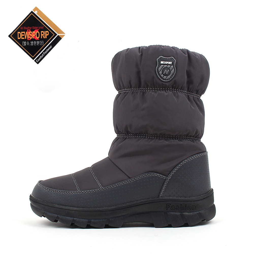 J웜퍼츠 겨울 방한화 방수 발수 패딩 부츠 따뜻한 털 안감 논슬립 미끄럼 방지 발편한 푹신한 신발, 현재가 24,800원