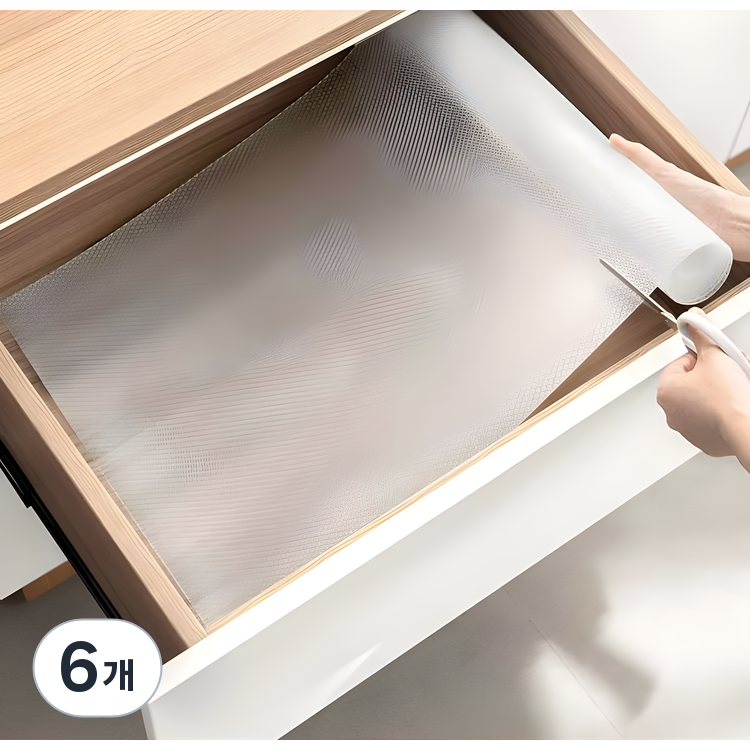 에버스타 잘라쓰는 다용도 논슬립 주방 서랍 방수 매트 4 Size, 6개, 반투명 39,630원