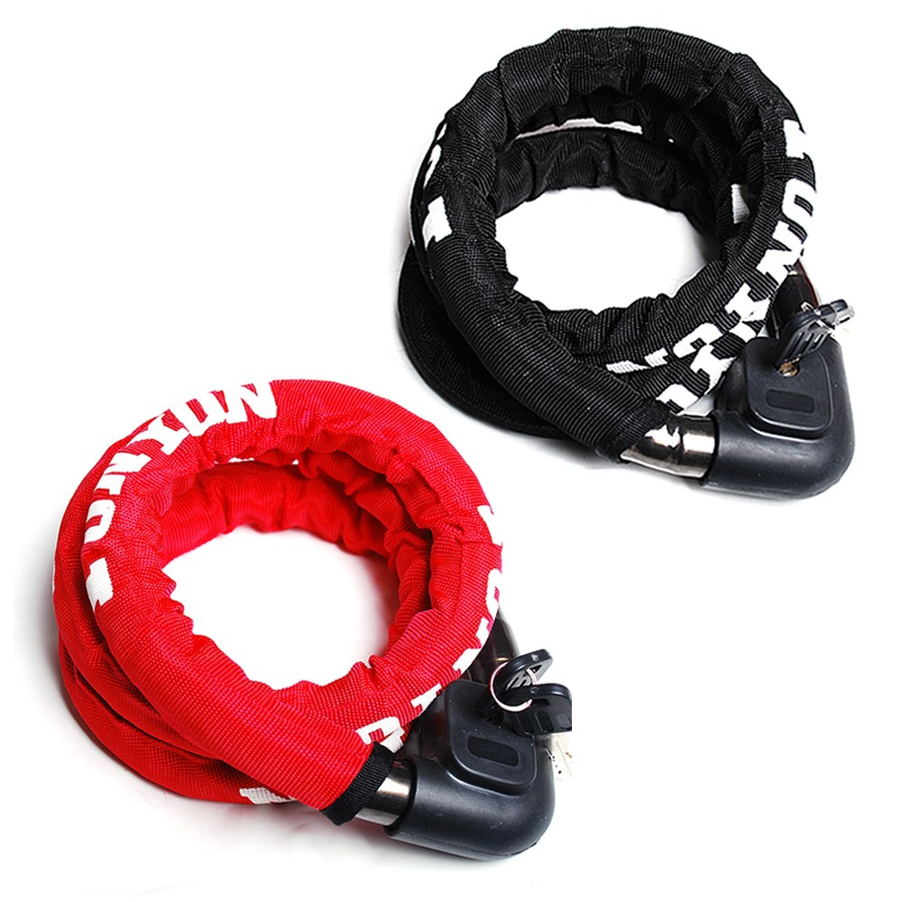 1.5m 자전거 자물쇠 강철 22mm 와이어락 오토바이 잠금장치 전동 킥보드, 레드, 1개 10,500원