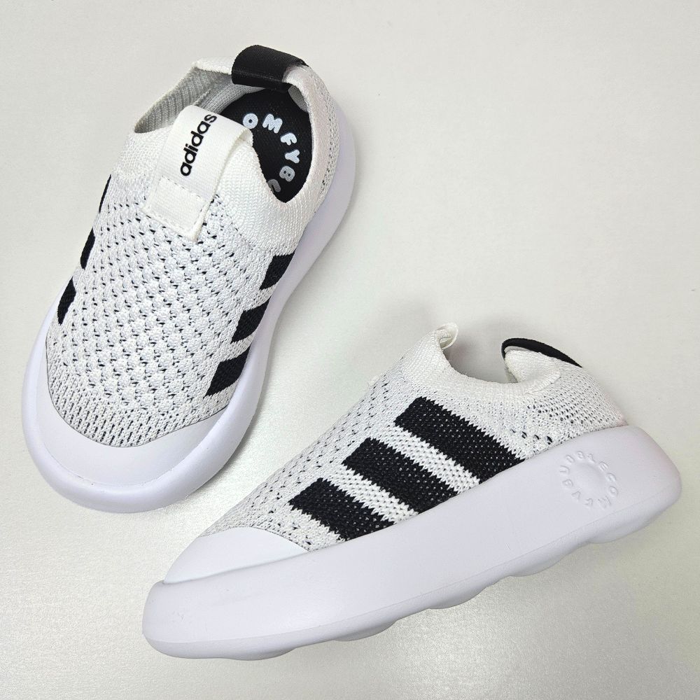 아디다스 베이비 슬립온 운동화 버블컴피 화이트 끈없는 키즈 신발 유아 아동 발편한 스니커즈 47,800원