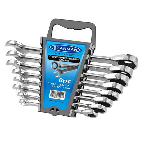 스탠맨 기어라쳇렌치 스패너 8종 세트 26,900원