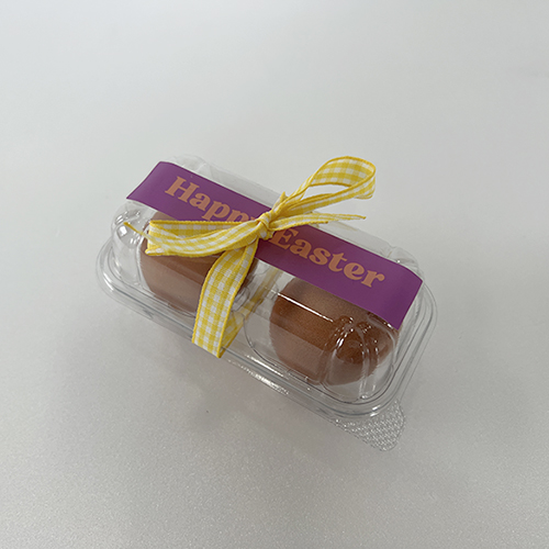 티나피크닉 부활절 투명 2구 계란포장 체크리본 + 스티커 세트 12,700원