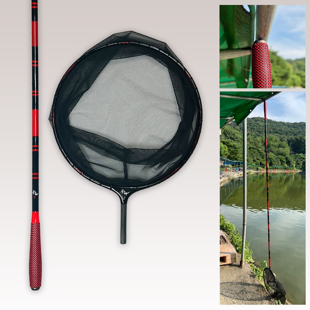 고급형 3절 카본 뜰채세트 (+자석하켑 장착) 자석뜰채 낚시뜰채 민물뜰채 민물뜰채3단 카본뜰채 고급뜰채, 단일색상 130,000원