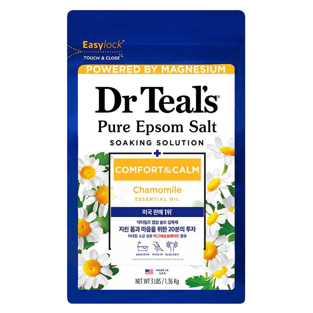 닥터틸즈 퓨어 엡섬솔트 소킹 솔루션 위드 캐모마일 16,000원