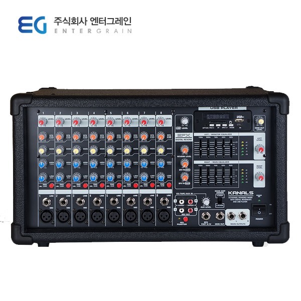 카날스 500W 파워드믹서앰프 이펙터 행사용 방송용 900,000원