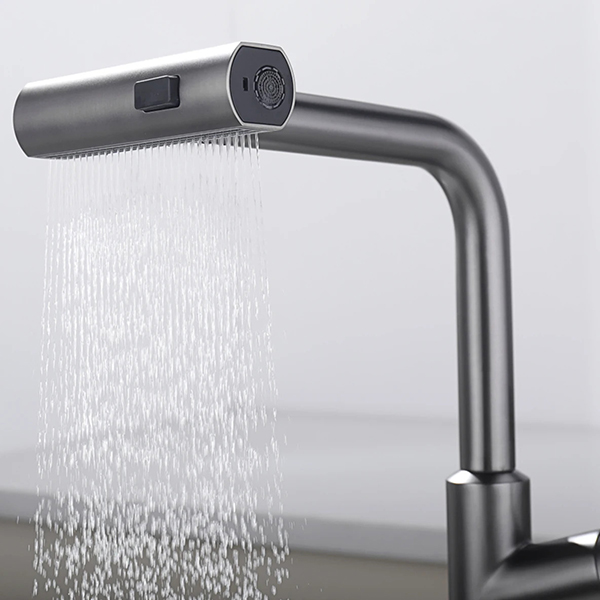 폭포수전 올스텐 씽크대 주방 거위목 수전 3기능 회전헤드 sus304 니켈, 1개 85,000원