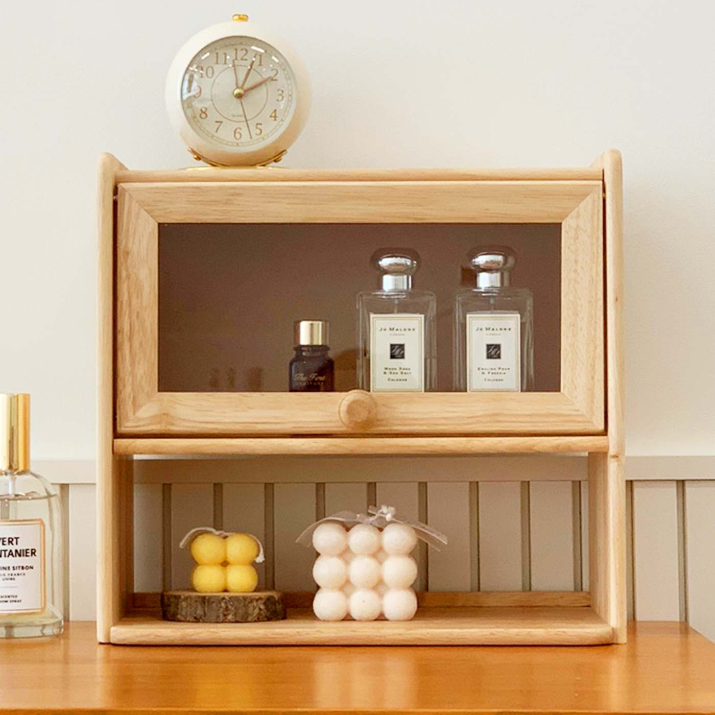 아카시아 원목 다용도정리 선반장 21,750원