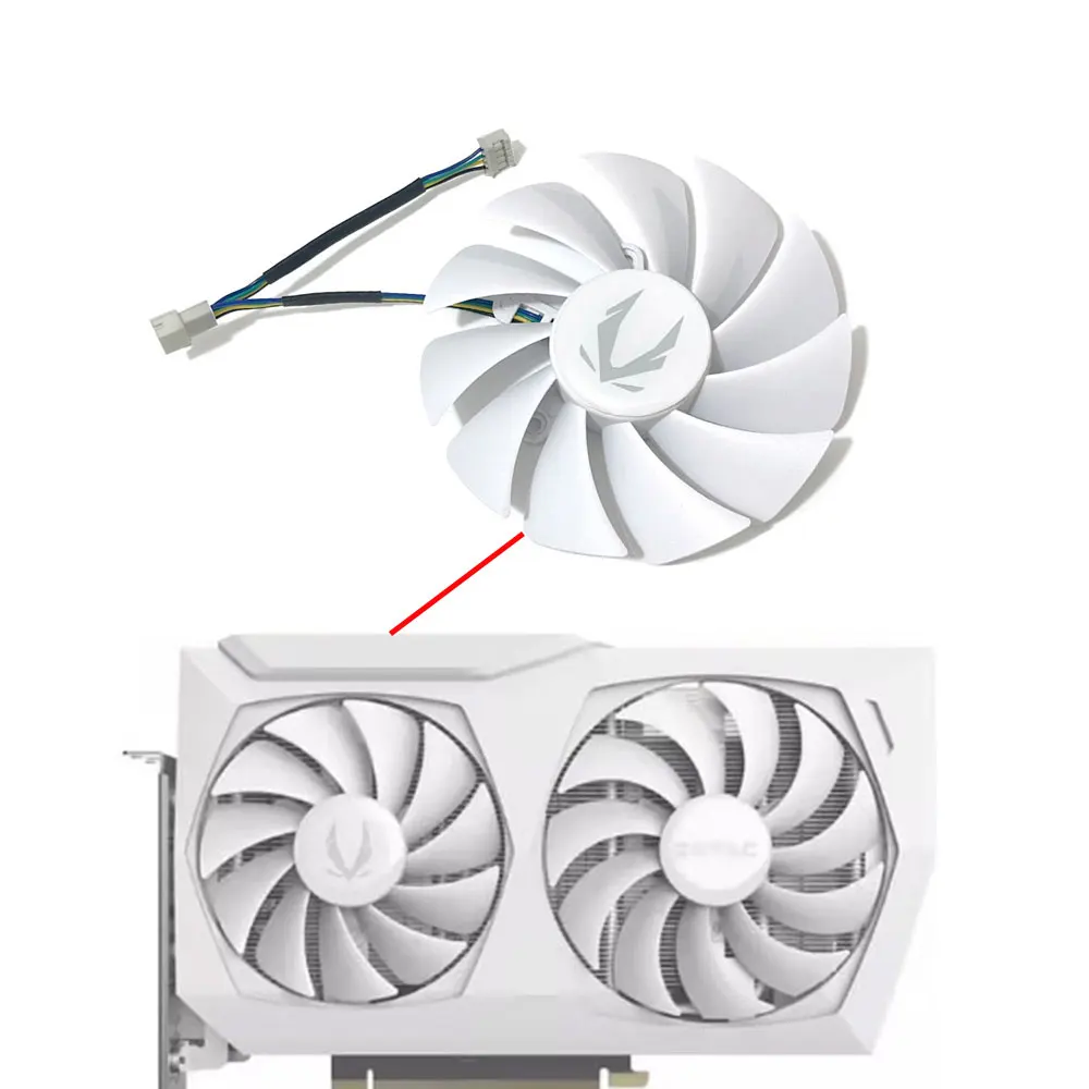호환 88MM/100MM RTX 3060 AMP 화이트 GPU 쿨링 팬 GAA8S2U (조텍 비디오 카드용) 10,900원
