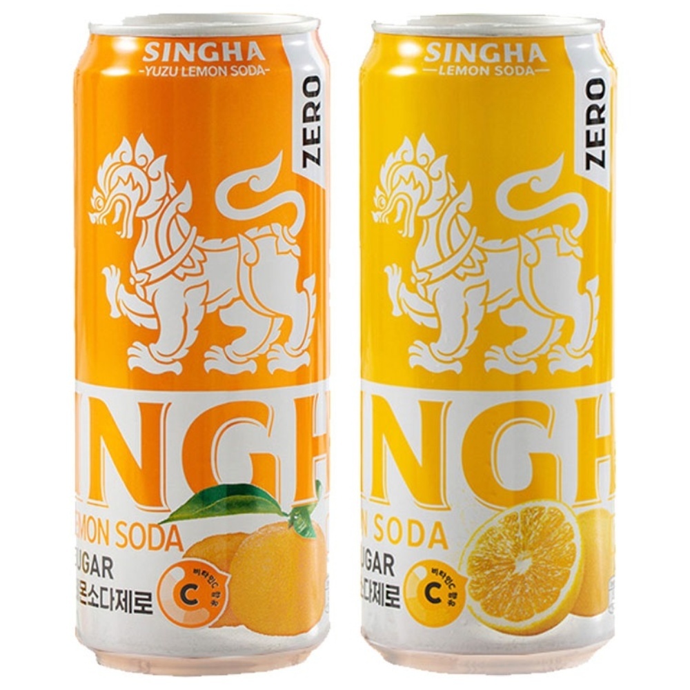 에스제이서진 싱하 소다 제로 2종(레몬+유자) 330ml 24캔 한정수량 할인판매, 1세트, 330ml 39,900원