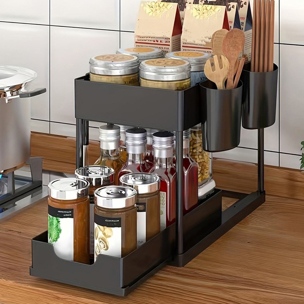 달리발리 슬라이딩 2단 선반 다용도 틈새 서랍 수납장 정리대 9,900원