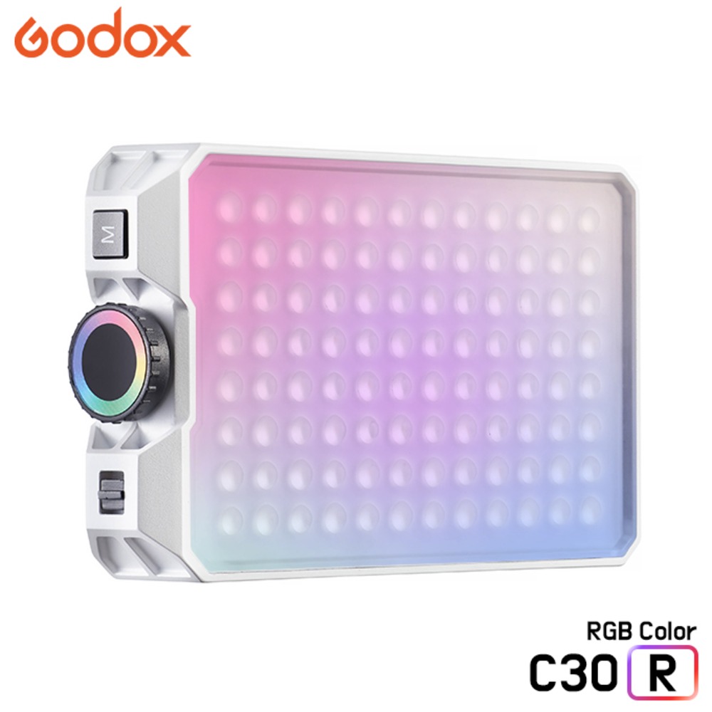 GODOX 고독스 C30R / Litemons LED 지속광 RGB 풀컬러 패널라이트 휴대용조명 카메라조명 사진 유튜브 영상 제풀촬영 지속광 개인방송 조명 103,000원