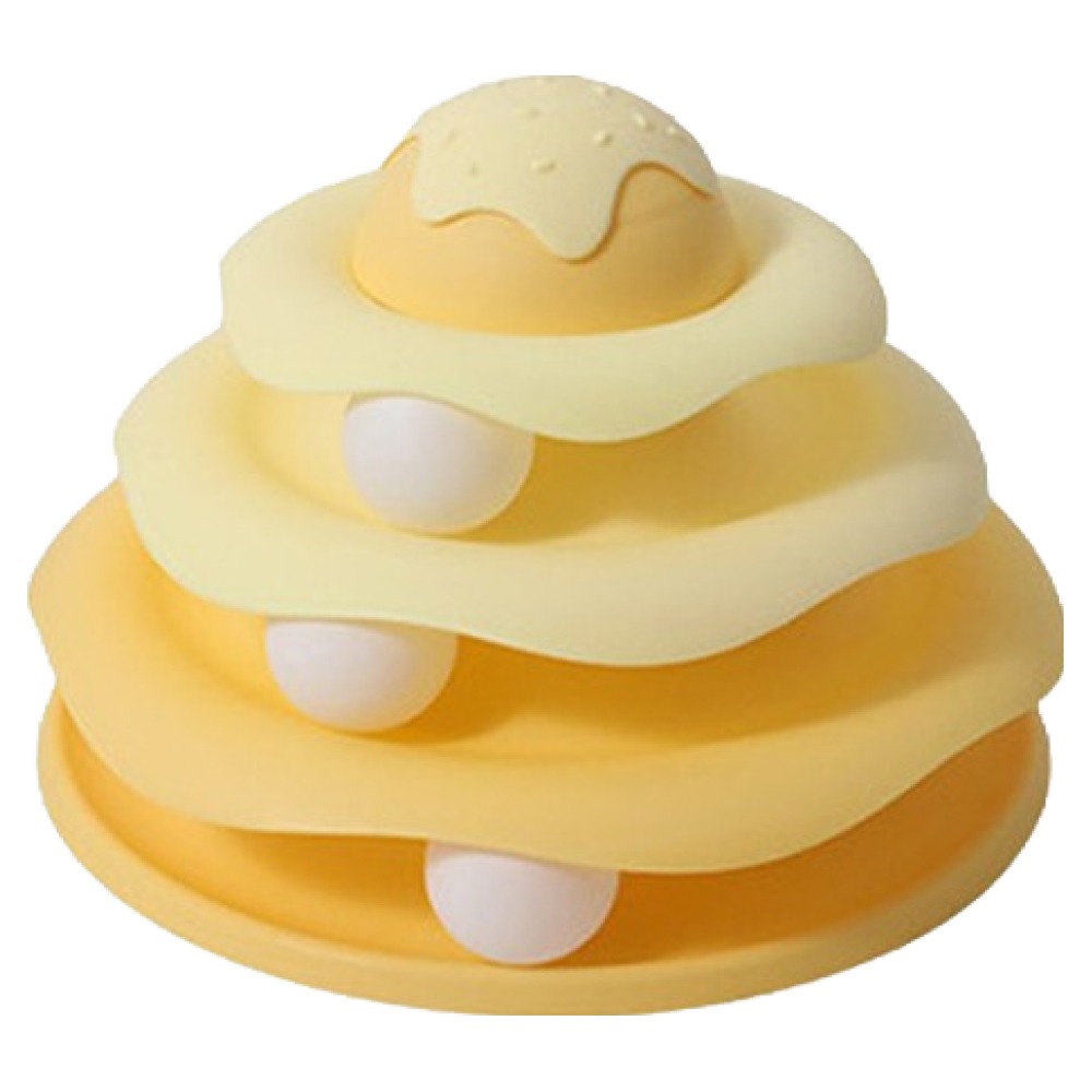 캣츠드림 고양이 스위트 4단 볼 공놀이 장난감, 옐로우, 1개 9,670원