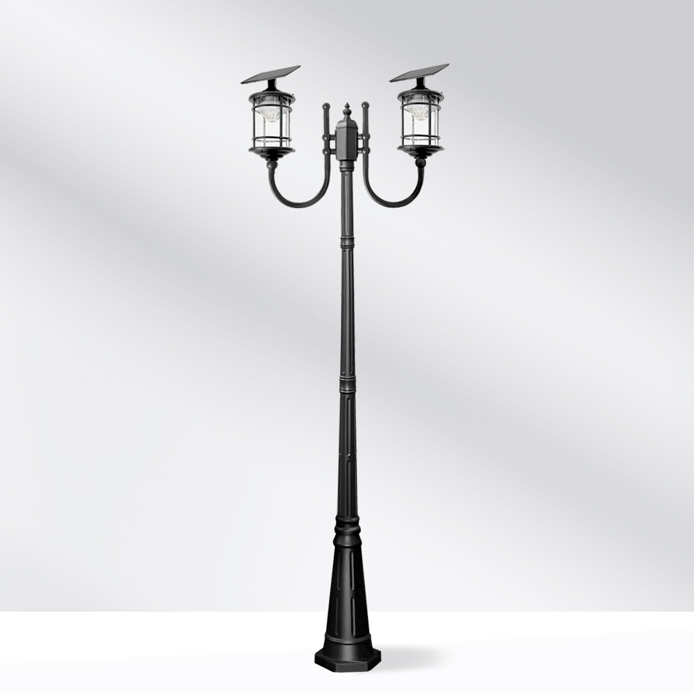 나눔조명 태양광 가로등 2등 볼라드등 열주등 전원주택 실외 정원 LED 366,000원