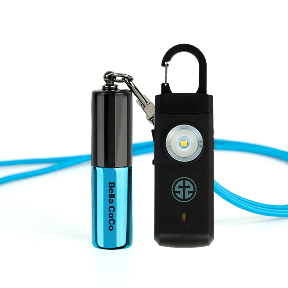 벨라코코-S1 일렉트릭블루 경보기 여성 호신용품 세트 해외여행 안전용품 휴대용 키링, 1세트 28,800원