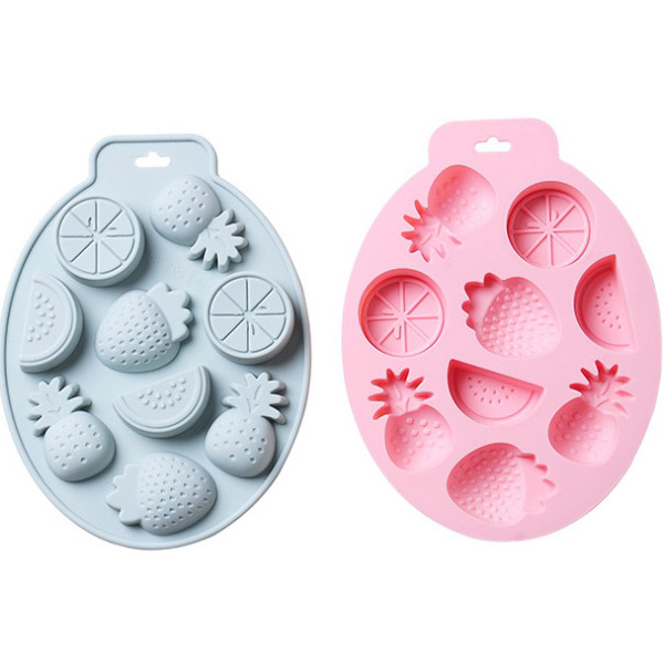 이홈베이킹 실리콘몰드 과일 9구 2종 세트, 블루, 핑크, 1개 11,430원
