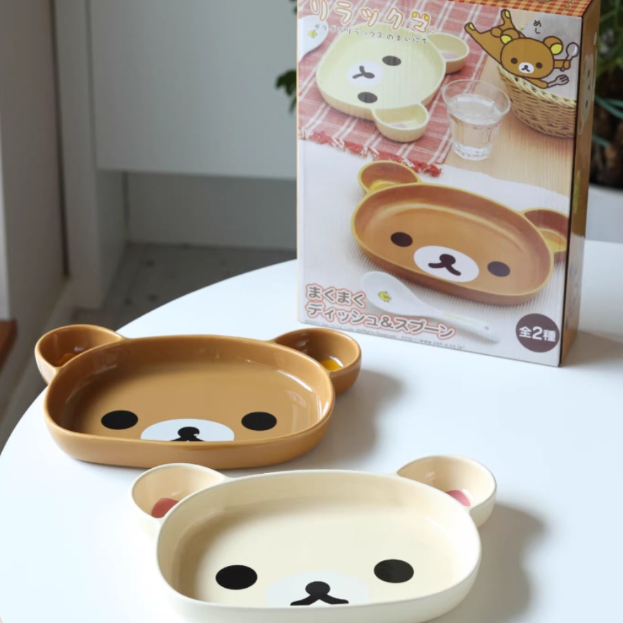 리락쿠마 코리락쿠마 캐릭터 플레이트 세트 | 곰돌이 접시 그릇 | 선택형 (2종) 56,200원