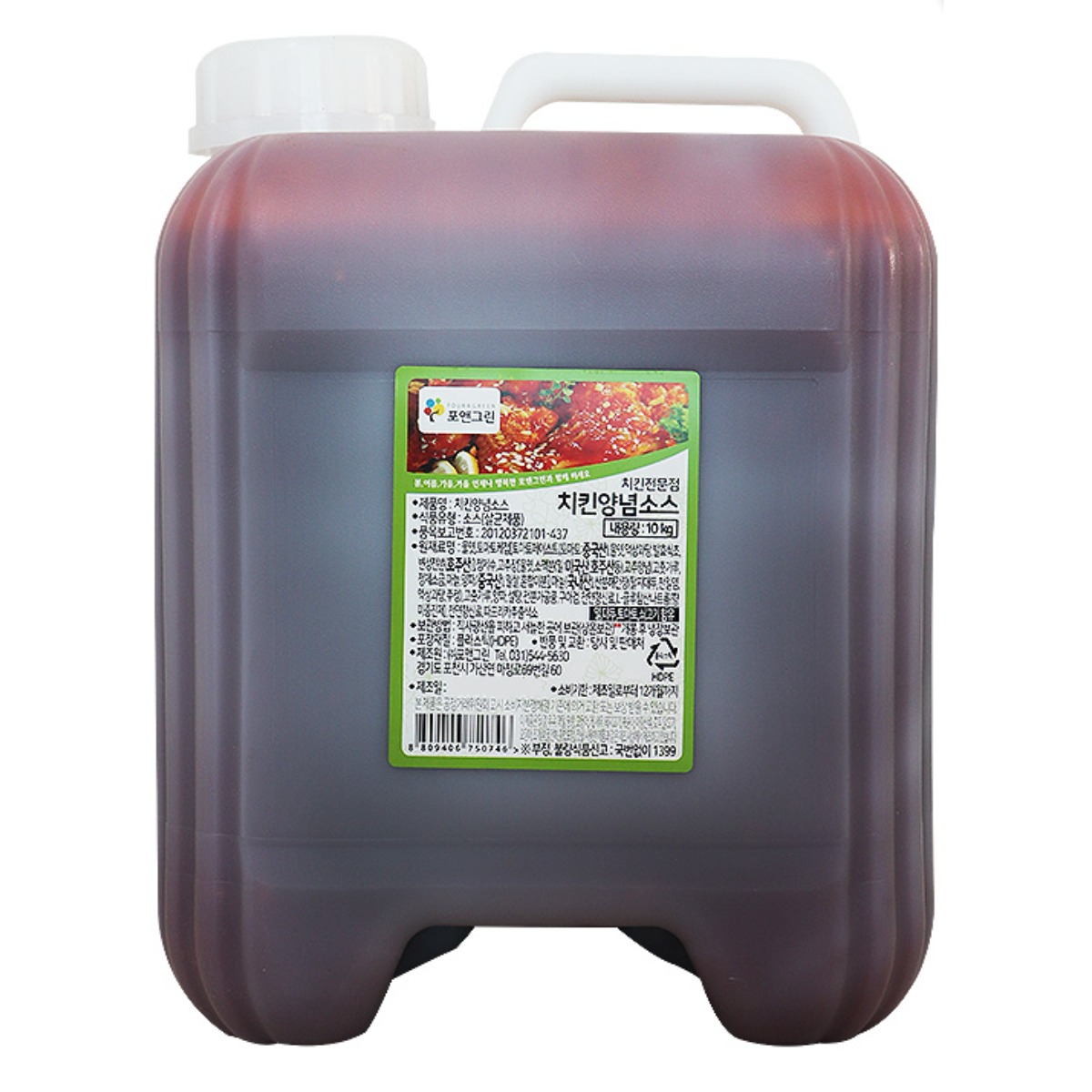(통)포앤그린 치킨 양념 소스, 1개, 10kg 33,500원