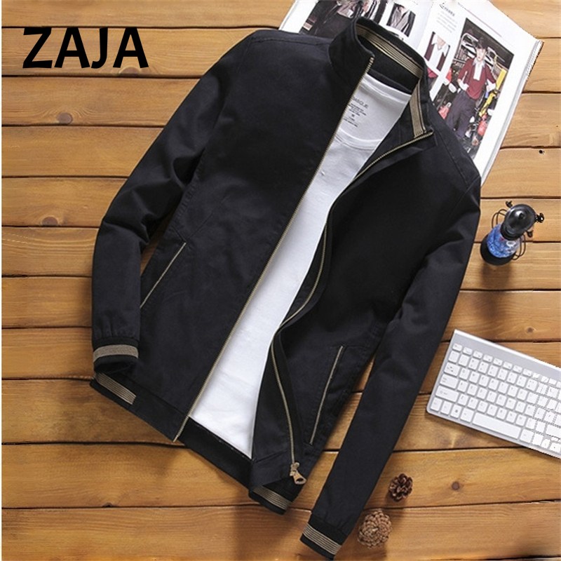 ZAJA 남성 베이직 스탠드카라 바람막이 재킷 봄 가을 데일리 캐주얼 점퍼 36,870원