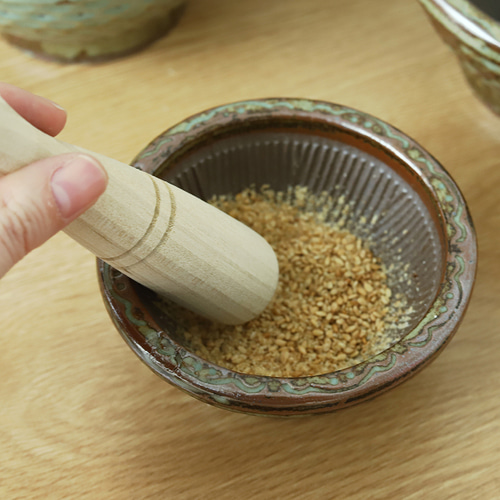 국산 여주도자기 도자기 마늘 깨갈이 참깨 수동 미니 절구 12,000원